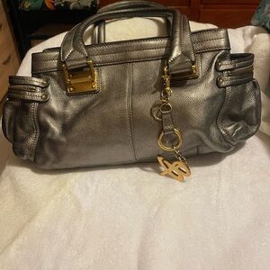 Silver Designer Handbag